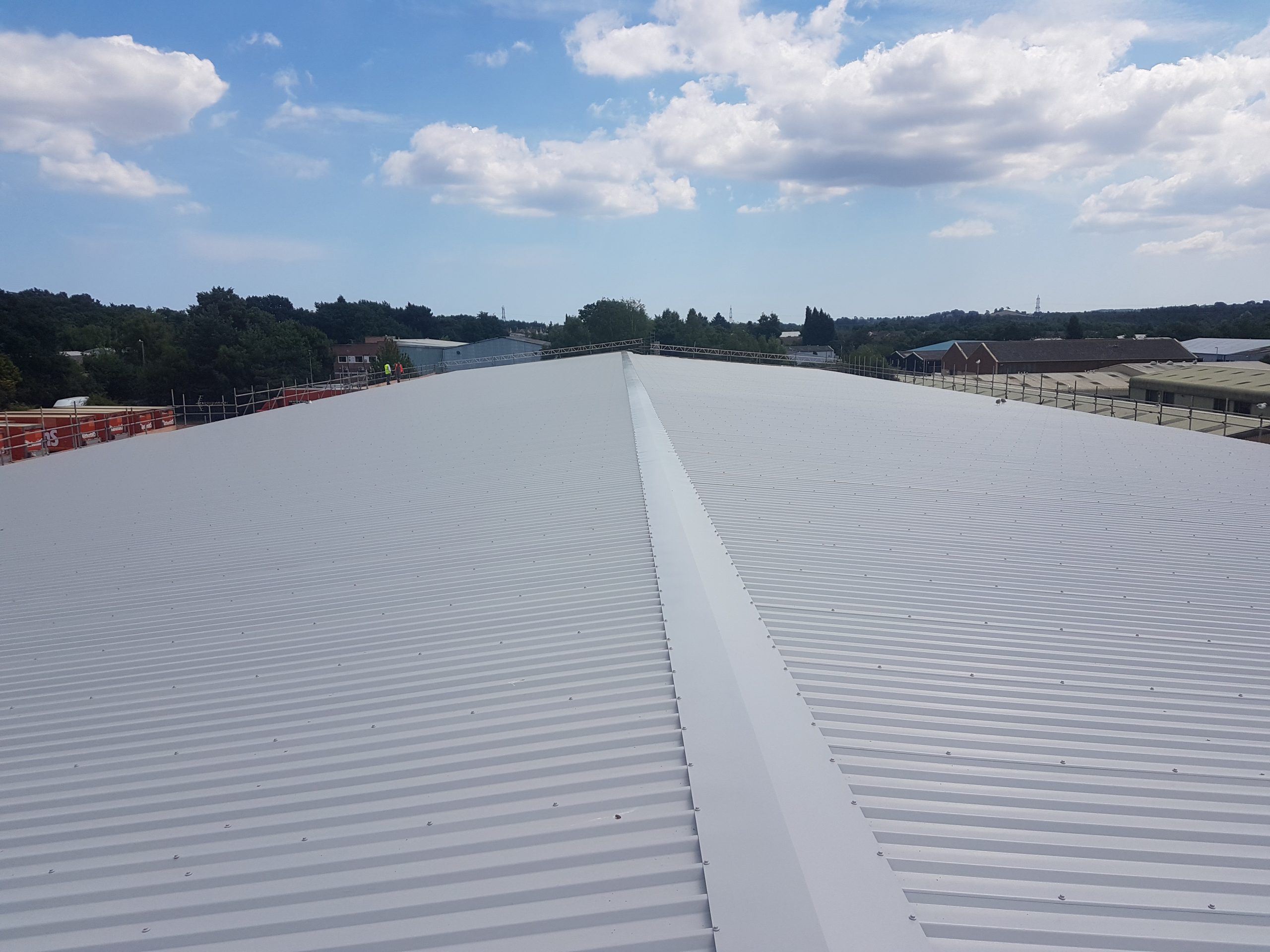 Industrial roofing Devon - Oversheeting Roof to Bread Distribution Warehouse in Devon