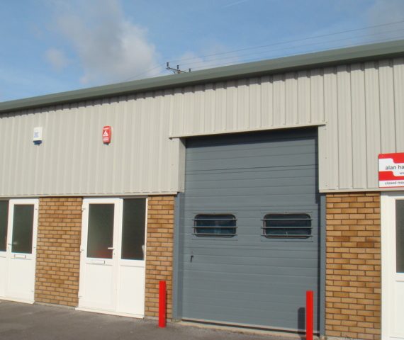 Repainting Sectional Industrial Loading Doors, Cornwall