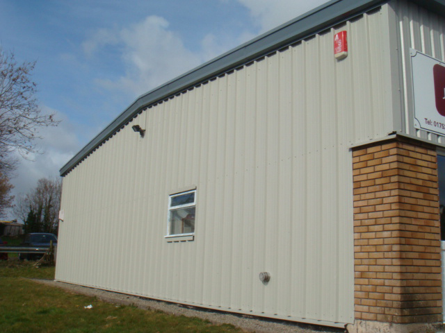 Repainting Wall Cladding to Industrial Units, Cornwall