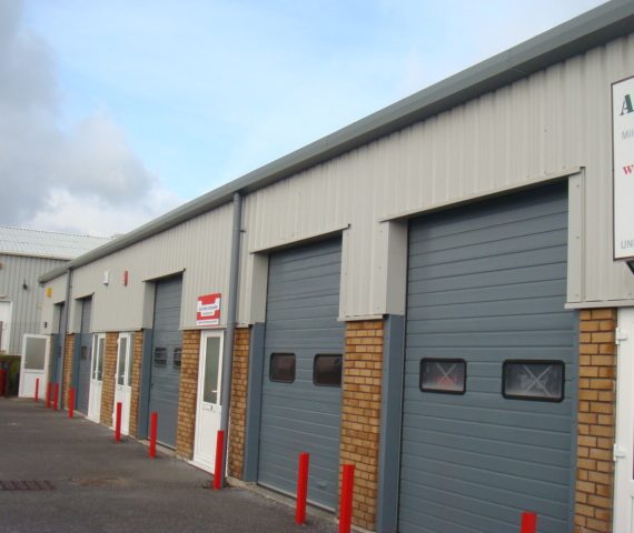 Replacement of Industrial Wall Cladding and Repainting Sectional Doors, Cornwall