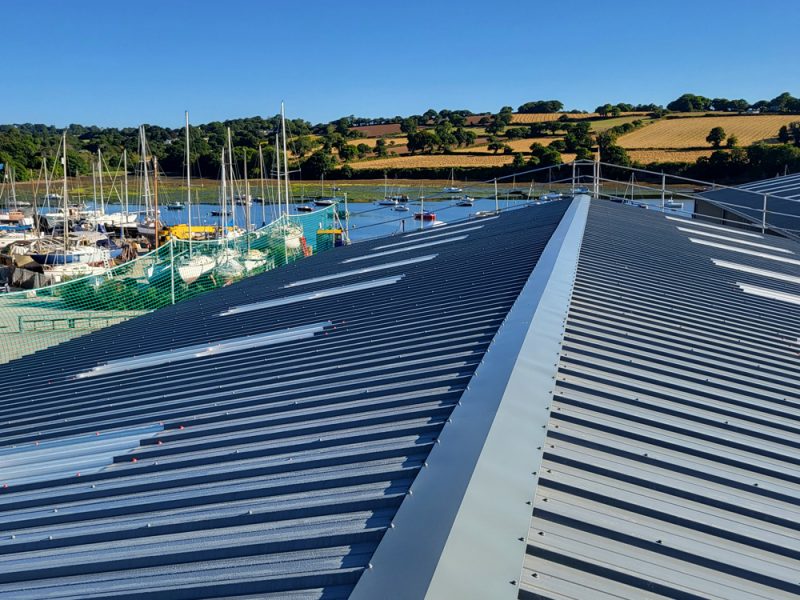 Replacement of Industrial asbestos cement roof and wall cladding with insulated composite panels, Cornwall