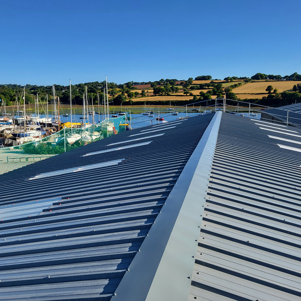 Replacement of Industrial asbestos cement roof and wall cladding with insulated composite panels, Cornwall