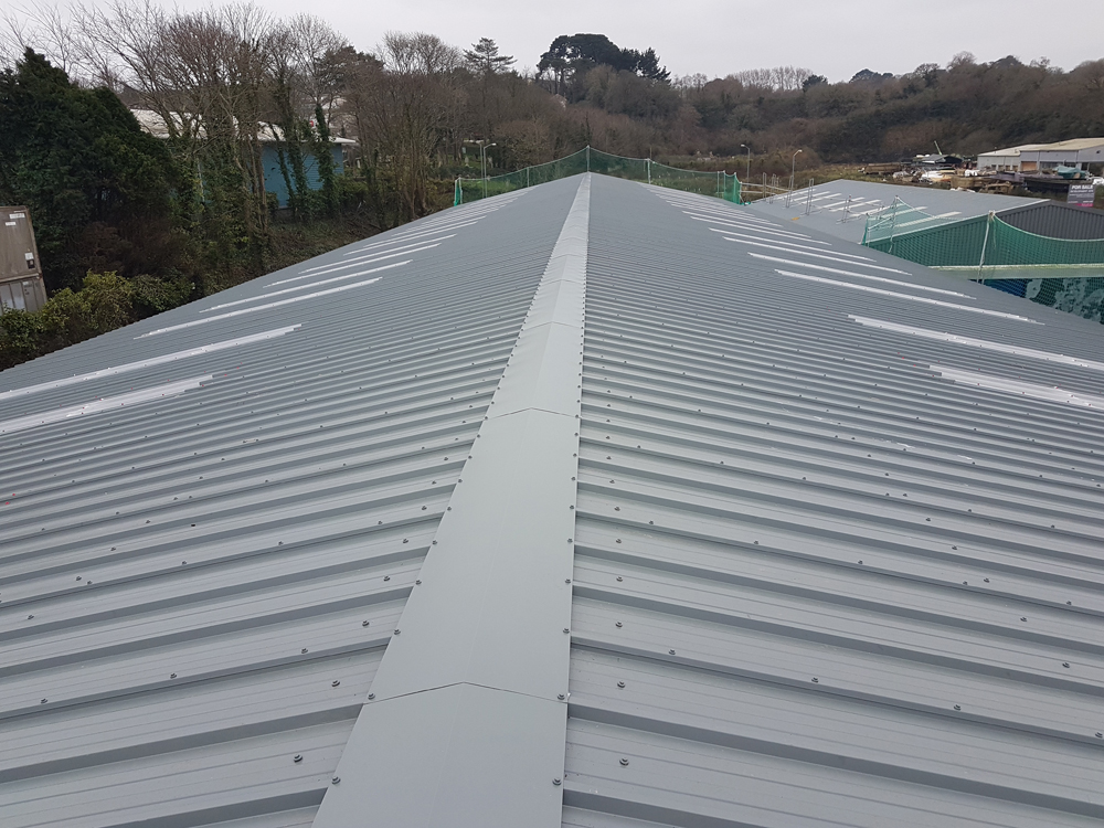 Industrial Roof Replacement and Industrial Wall Cladding for Luxury Boat Builder, Cornwall
