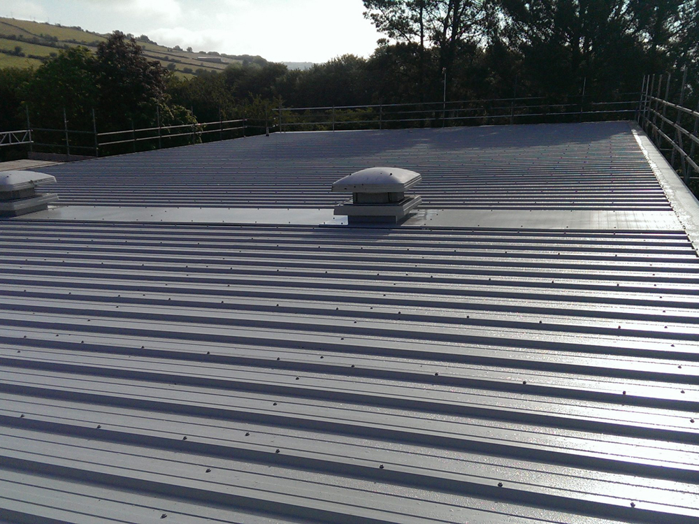 Industrial Roofing - Roof Replacement to Food Manufacturing Facility, Cornwall
