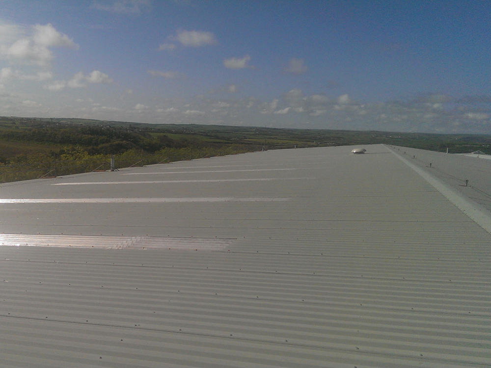 Industrial Rooflight replacement to Manufacturing Facility, Cornwall