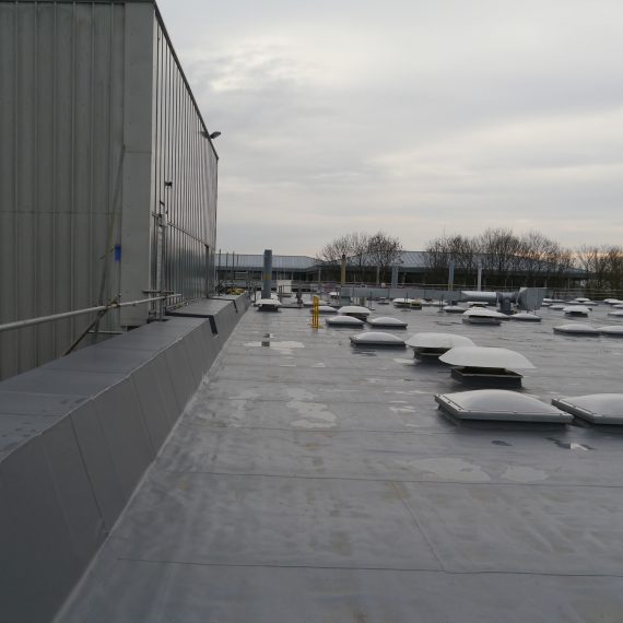 Single Ply Membrane Overlay System to Swindon Industrial Factory