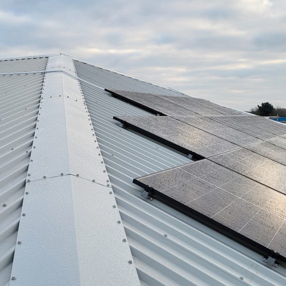 Industrial Roofing and Installation of Solar Panels, Devon