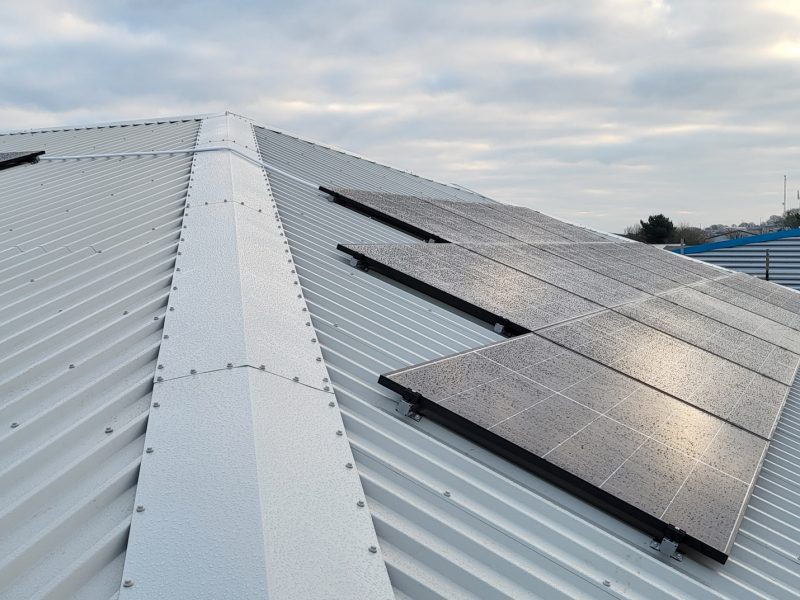Industrial Roofing and Installation of Solar Panels, Devon
