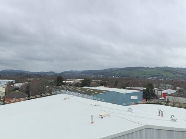 Industrial Roofing Devon – Oversheeting Roof System to Manufacturing Business