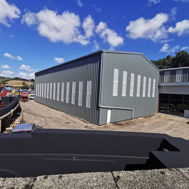 Completed strip and resheet project in Cornwall using Kingspan Quadcore KS1000RW composite panels.